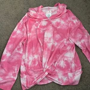Girls crop top hoodie, size 10